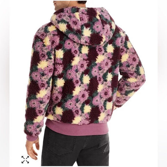 NWT ATM ANTHONY THOMAS MELILLO luxury designer Floral Zip Front Hoodie Men’s M - Picture 4 of 10